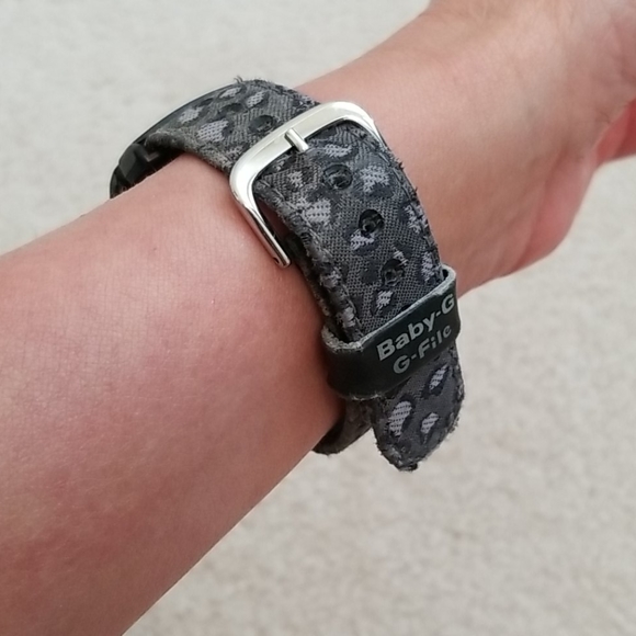 Casio black Baby G watch - leopard print strap - Picture 7 of 9